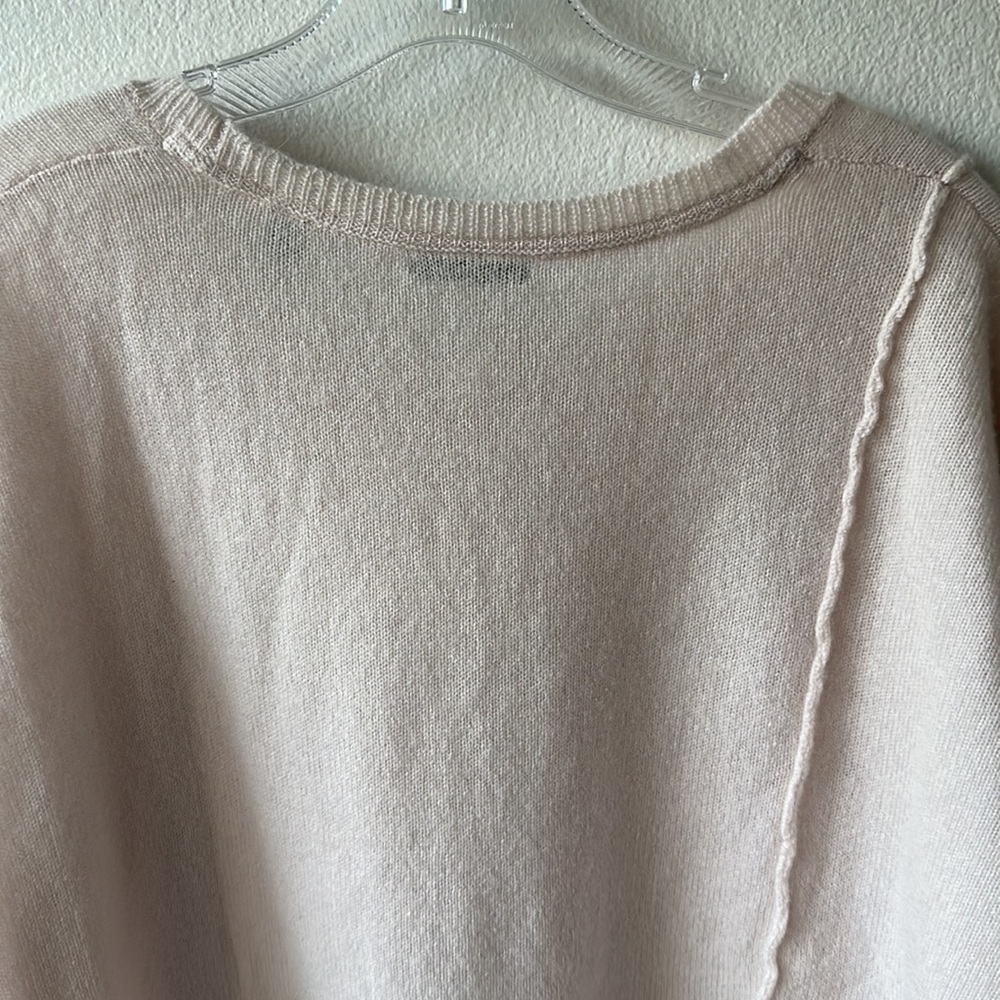 ATM sweater soft peach size large 100% cashmere soft girl - Picture 7 of 13